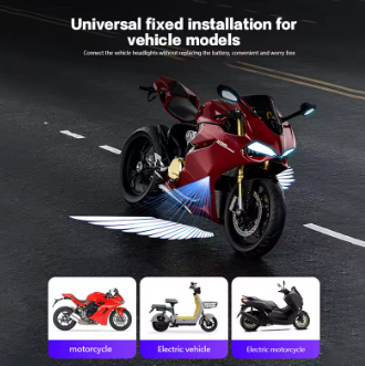 Angel Wing Projector Light For Bike